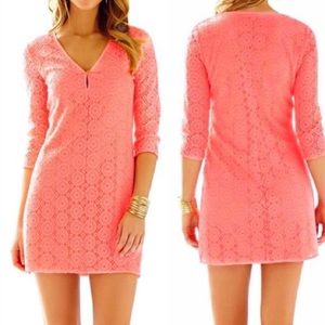 Lilly Pulitzer Lamora Long Sleeve Lace Tunic Dress
